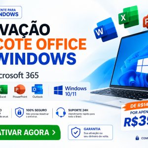 Licença Vitalícia Windows e Office (Todas as Versões)